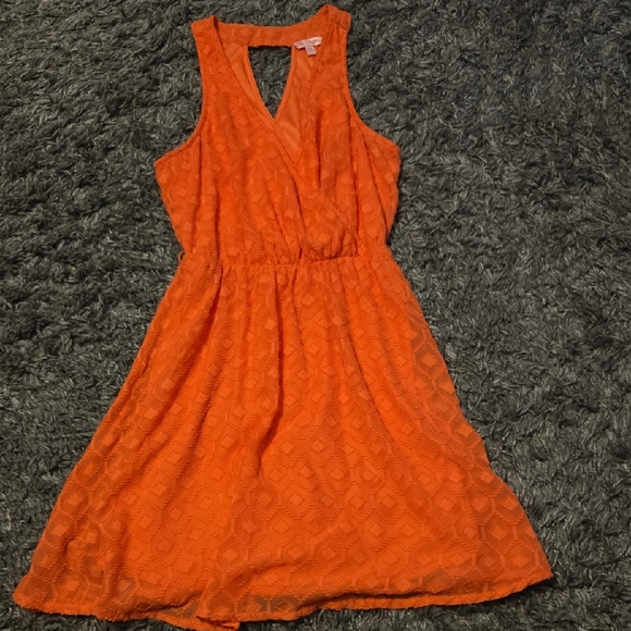 Candie's Orange Midi Sundress - Picture 1 of 7